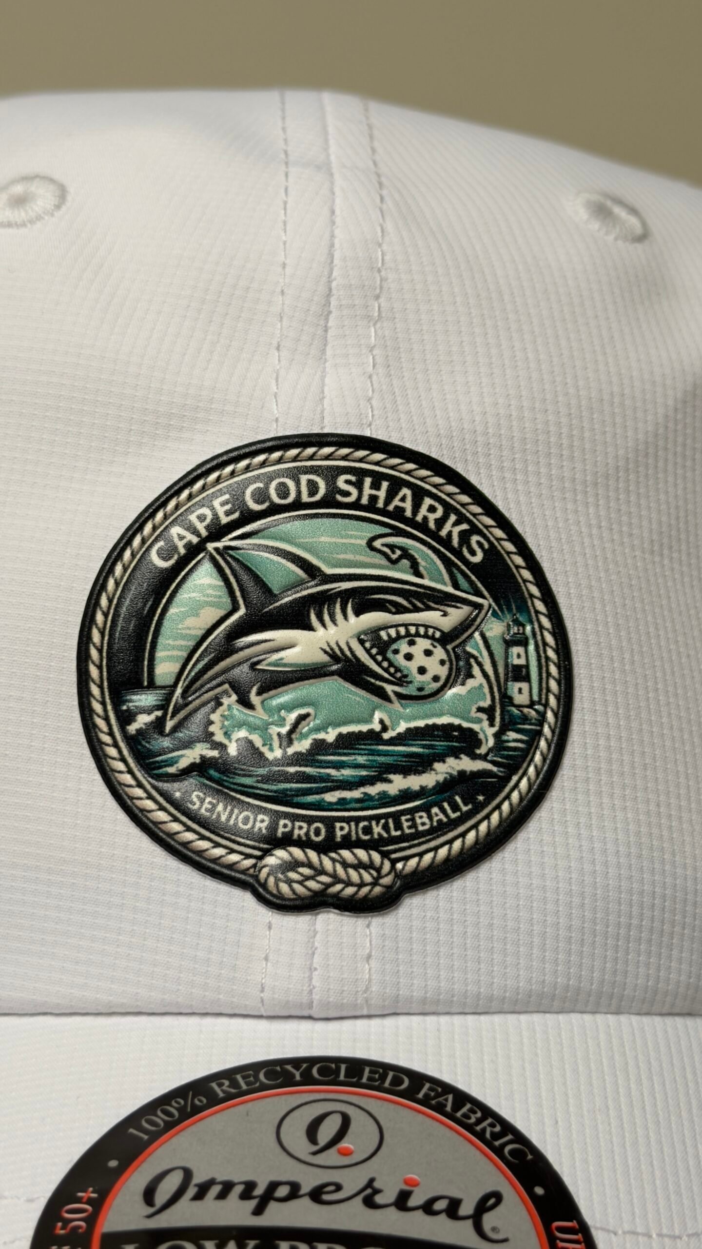 Embroidered Cape Cod Sharks hat by New Gen Printing